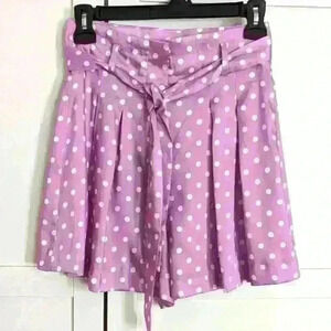 ZARA | Polka Dot Lilac Flowy Shorts Size  XS